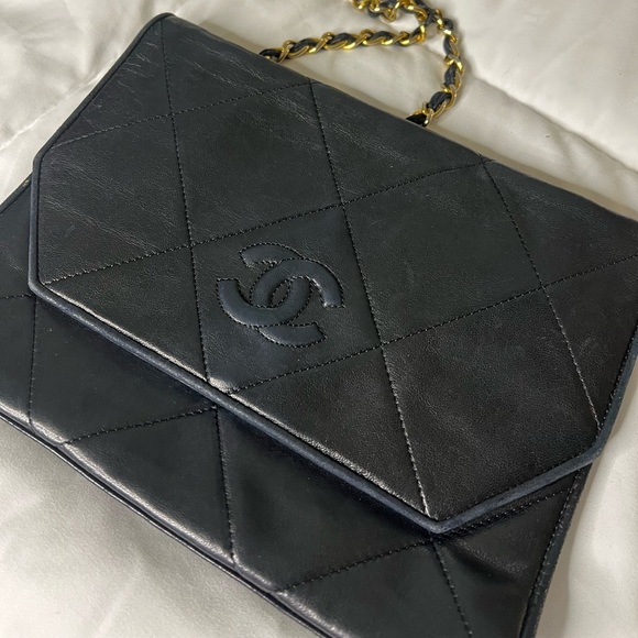 CHANEL Handbags - Chanel embroidered black single flap bag